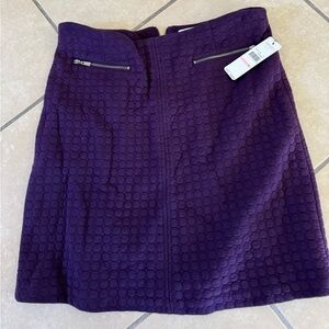 Laundry Purple Mini Skirt 10 NWT